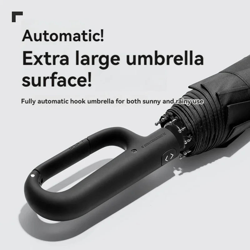 Automatic Umbrella for Men Women Fully Opened Ring Buckle Design 20