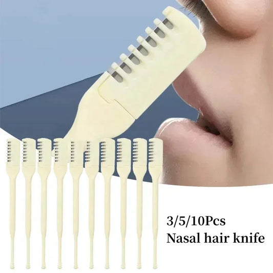 Clean and Trim！360°Rotating Nose Hair Trimmer，Manual Cleaning Without