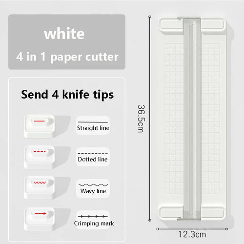 1PC 4 in 1 two-way paper cutter, manual office paper cutter, send 4