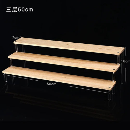 1-5 Tier Acrylic Display Stand,Clear Display Riser Rack for