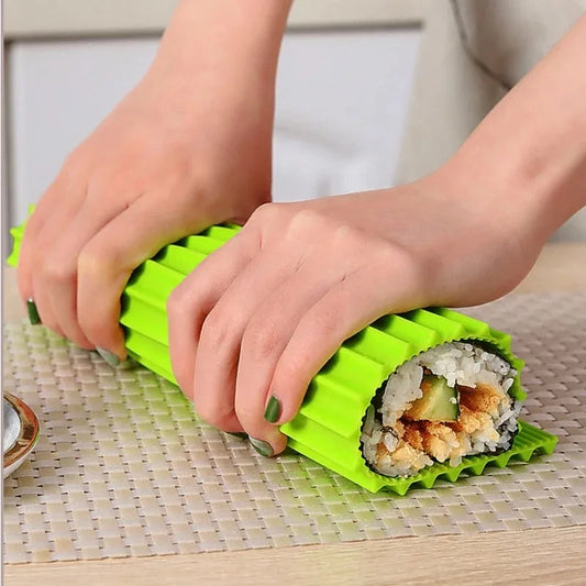 Silicone Hand Roll Sushi Rolling Curtain Bamboo Imitation Japanese