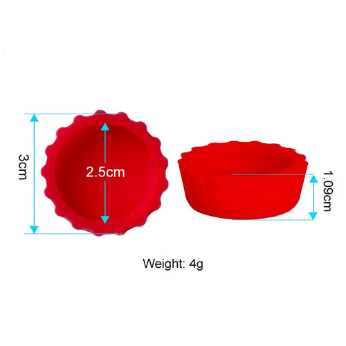 2/12/24Pcs Candy Colors Silicone Beer Bottle Caps Bar Home Brewing