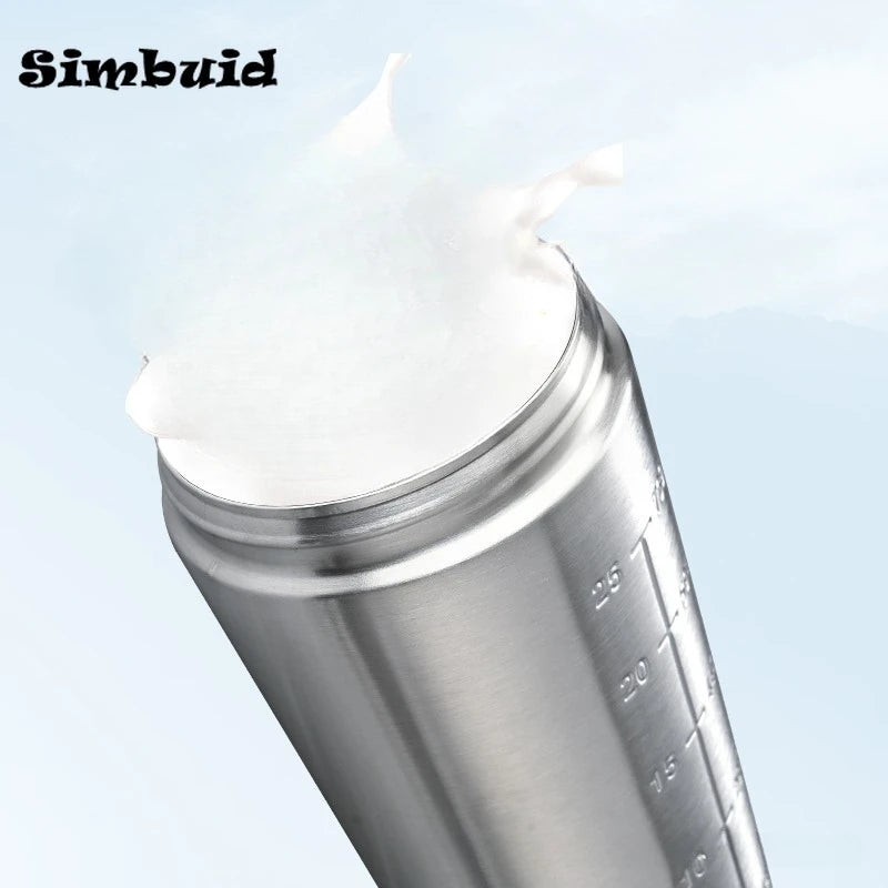 500ML/750ML Stainless Steel Protein Powder Shaker Bottle with Steel