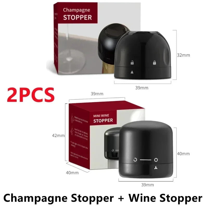Wine Stopper 1/2 Piece Reusable Bar Accessories Silicone Sealing