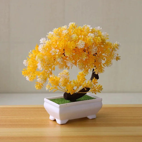 Artificial Plants Bonsai Simulated Tree Potted Plants Fake Flowers