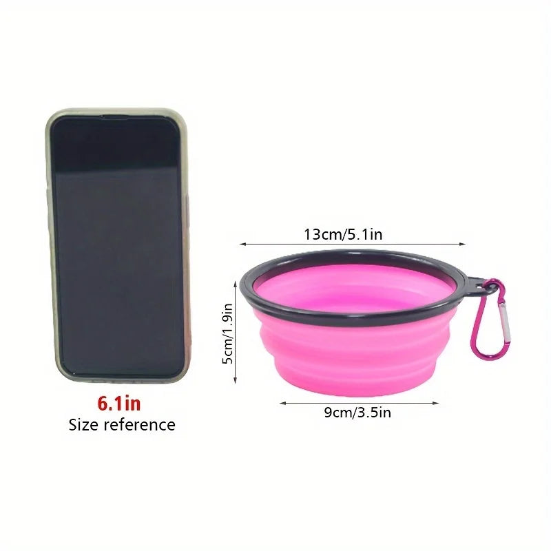 Dog Folding Bowl Portable Dog Travel Bowl Dog Food Water Bowl for