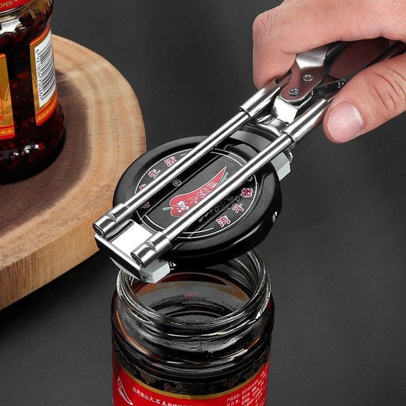 Stainless Steel Adjustable Multi Function Labor Saving Bottle Jar Can