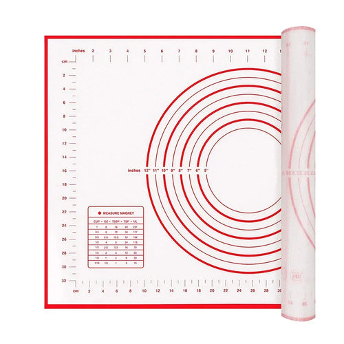 Food gradePlasticRolling Mat with Measuring Tool Non slip Kneading