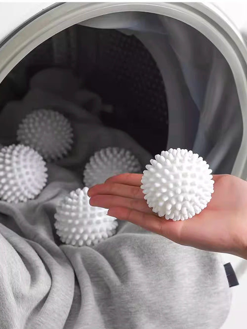 TPR Anti Winding Laundry Ball Circular Pure White Magic Cleaning Drum