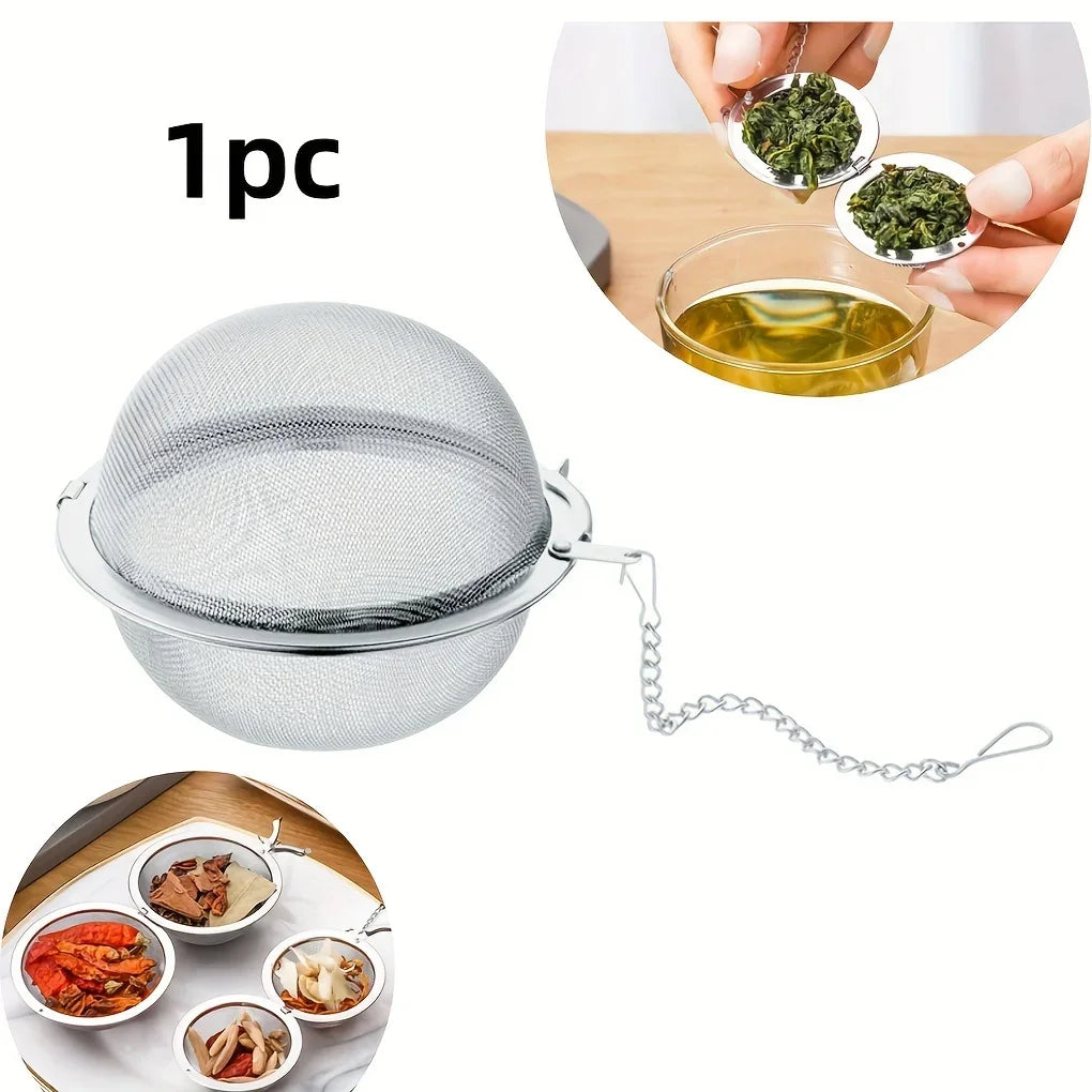 1PC/304 stainless steel flavored filter ball, tea filter ball, soup