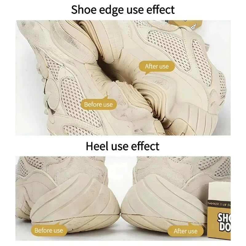 White Suede Shoe Cleaning Eraser - Rubber Block Shoe Brush for Matte