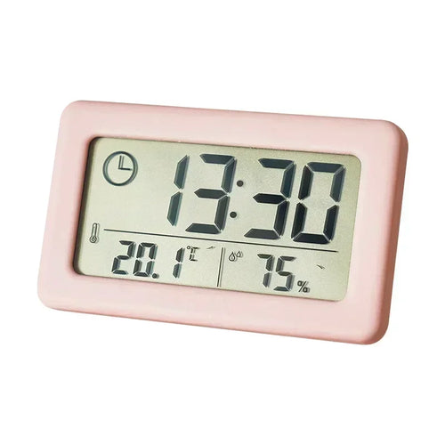 12/24 Hours Wall Clock Thermometer Digital Table Clock Hygrometer