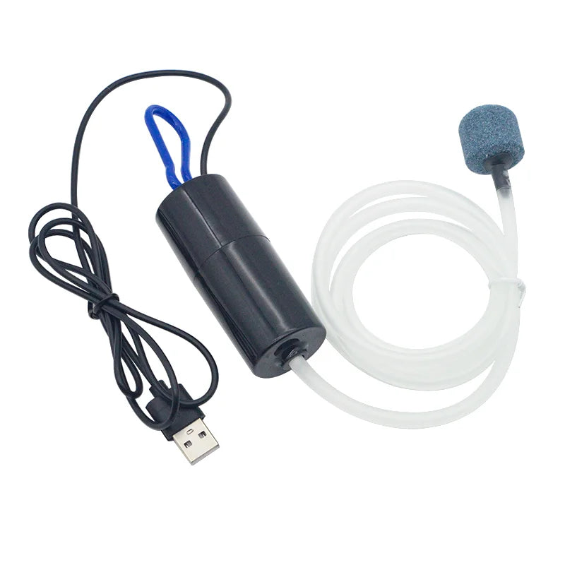 Aquarium USB Air Pump Fish Tank Silent Air Compressor Aquarium