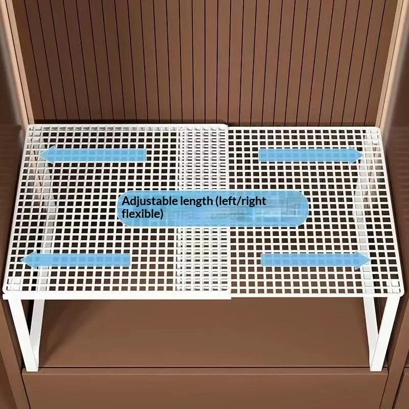 Retractable Wardrobe Storage Layered Organizer, Clothes Rack Internal