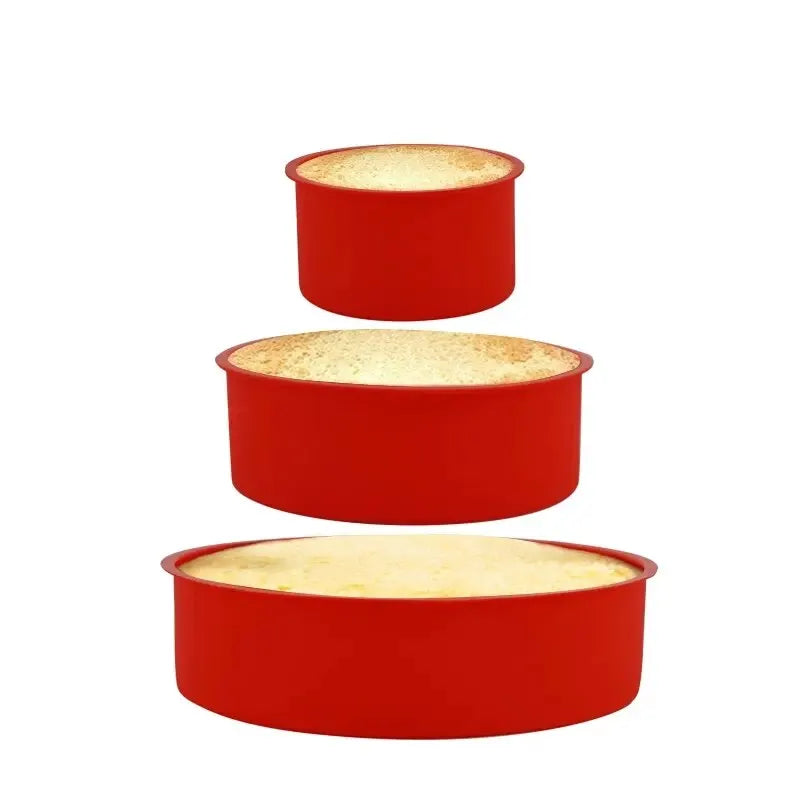 4/6/8inch Silicone Cake Mold Tray Pans Round Baking Mold Kitchen