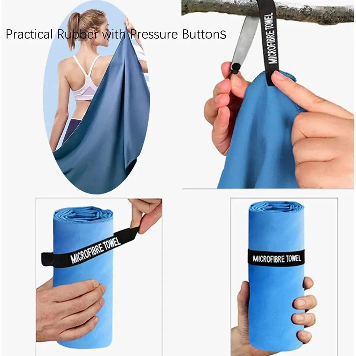 Ultra-Absorbent Microfiber Towel for Sports & Outdoor Activities -
