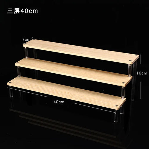 1-5 Tier Acrylic Display Stand,Clear Display Riser Rack for