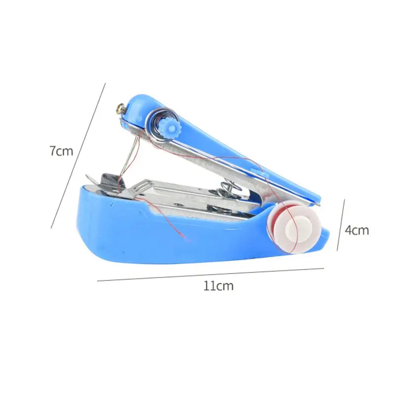 Home Handheld Sewing Machine Protable Outdoor Travel Clothes Fabrics
