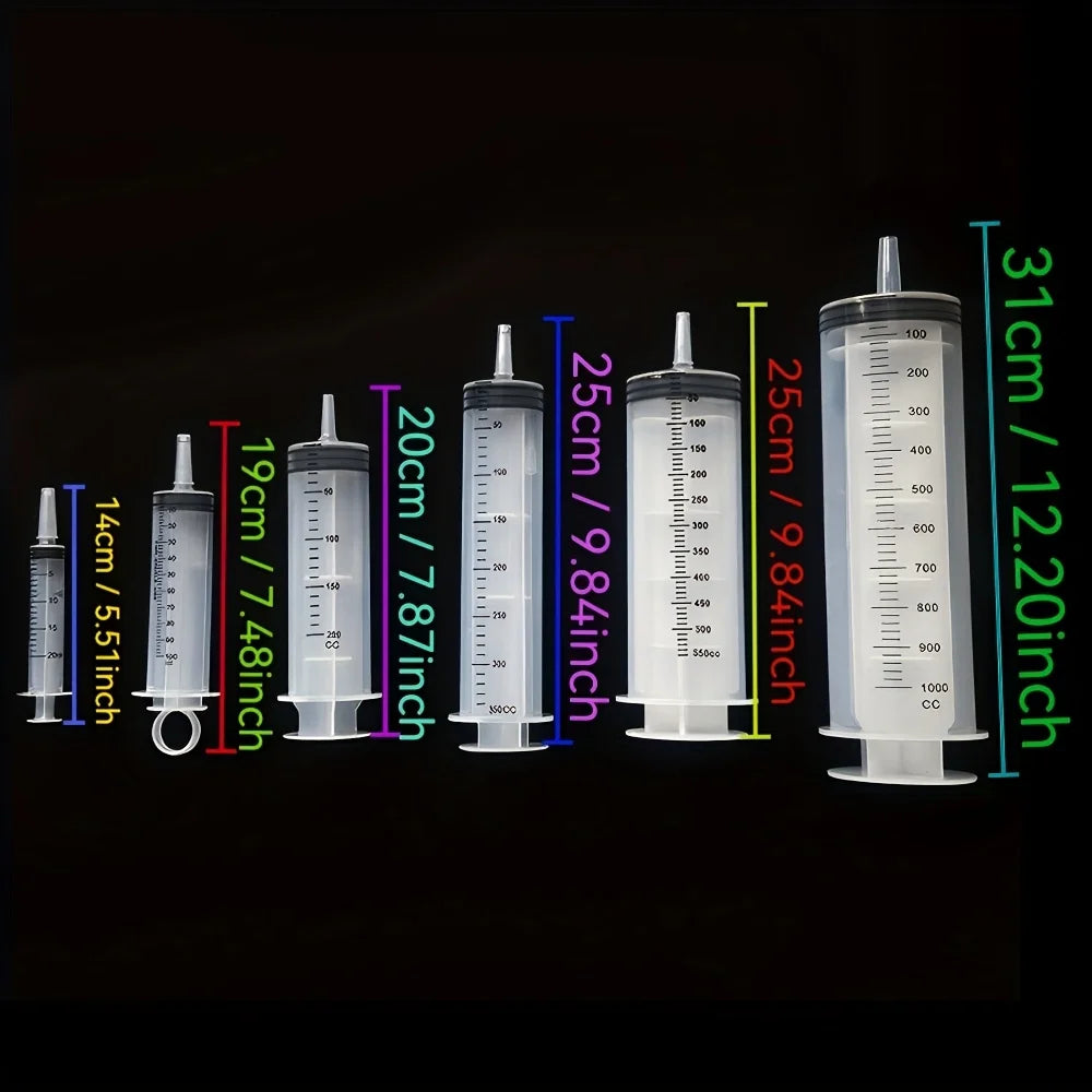 Plastic Syringe, Available in Capacities of 1000ml, 550ml, 350ml,