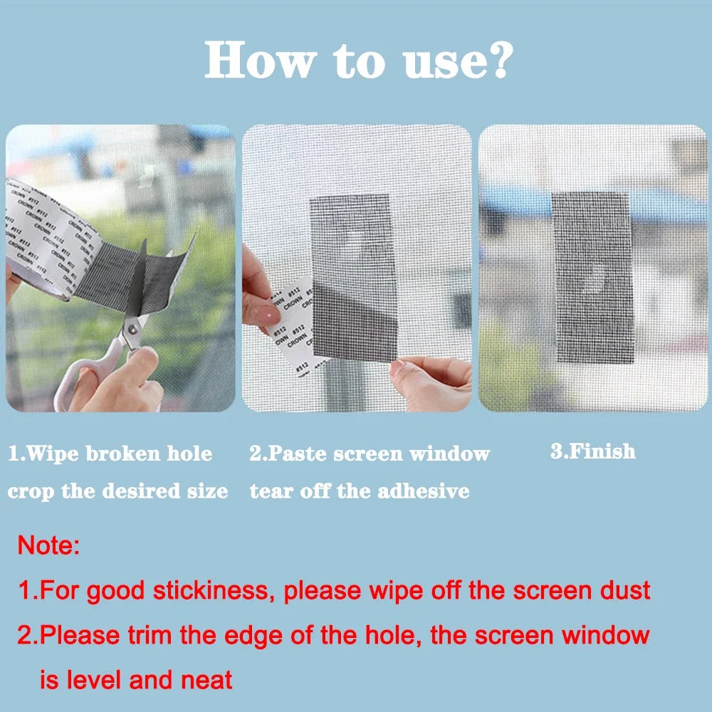 Mosquito Net Windows anti-mosquito mesh Easy-to-Apply Waterproof