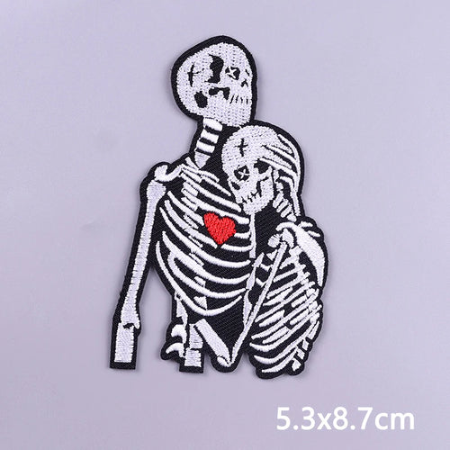Punk Funny Patch Iron On Patches For Clothing Thermoadhesive Patches