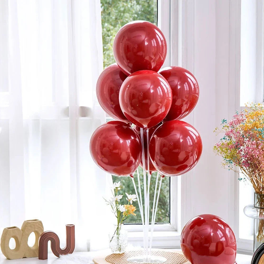 Runtow 1set Birthday Balloon Stand Kit, Balloon Stand With Base And