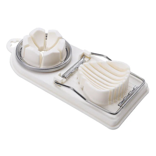 Multifunctional Egg Cutter Stainless Steel Egg Slicer Sectioner Cutter
