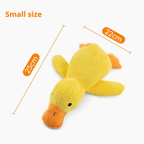 Dog toy plush companion sleeping duck bite resistant teeth grinding