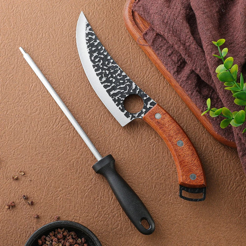 Handmade Forged Kitchen Knife Butcher Knife Boning Knives Meat Cleaver