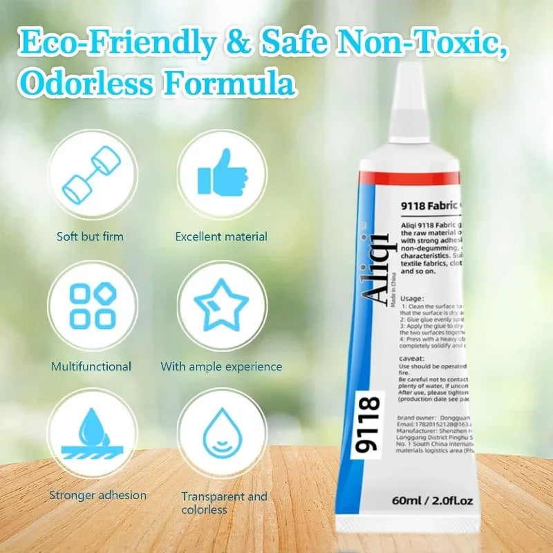 15/60ml Strong Fabric Glue Transparent Quick Dry Fabric Patching Glue
