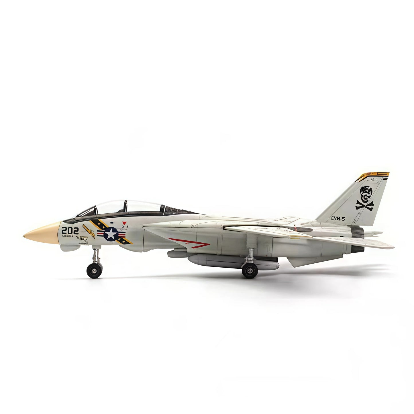 F-14 Fighter，1:72, assembled plastic airplane model (including display