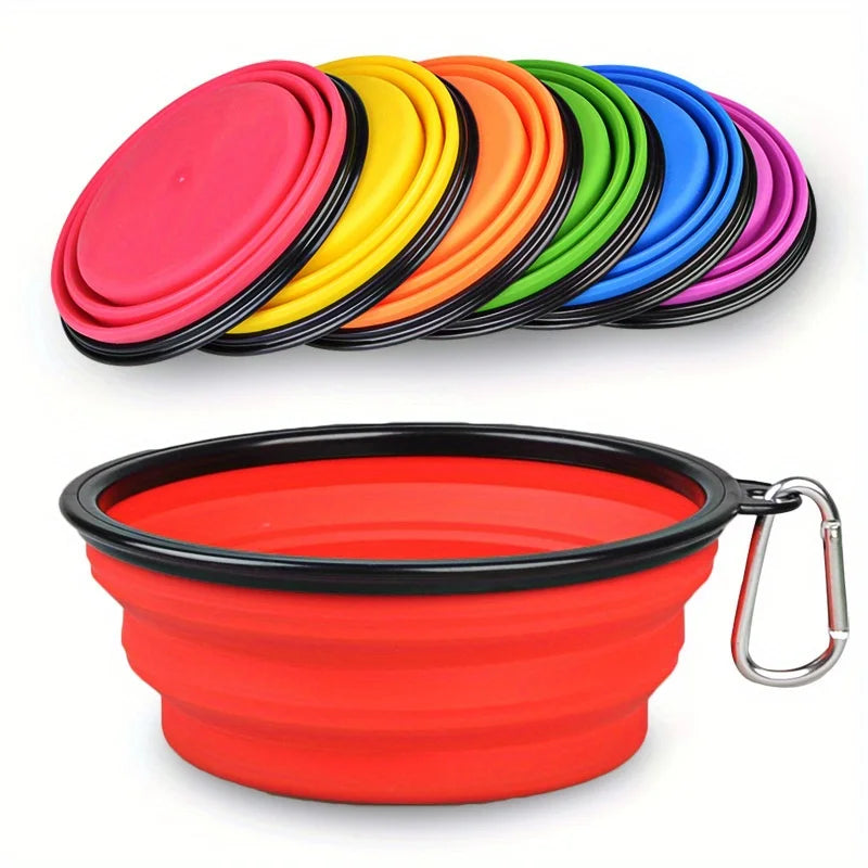Dog Folding Bowl Portable Dog Travel Bowl Dog Food Water Bowl for