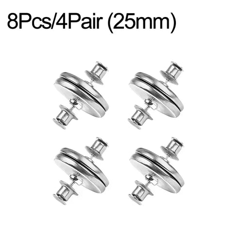 4/8Pairs Curtain Magnetic Button Detachable Curtain Fix Fastener Clip