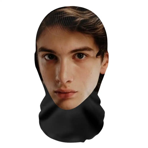2025 New 3D Printed Mask Funny Mesh Mask Full Face Headwear Elastic
