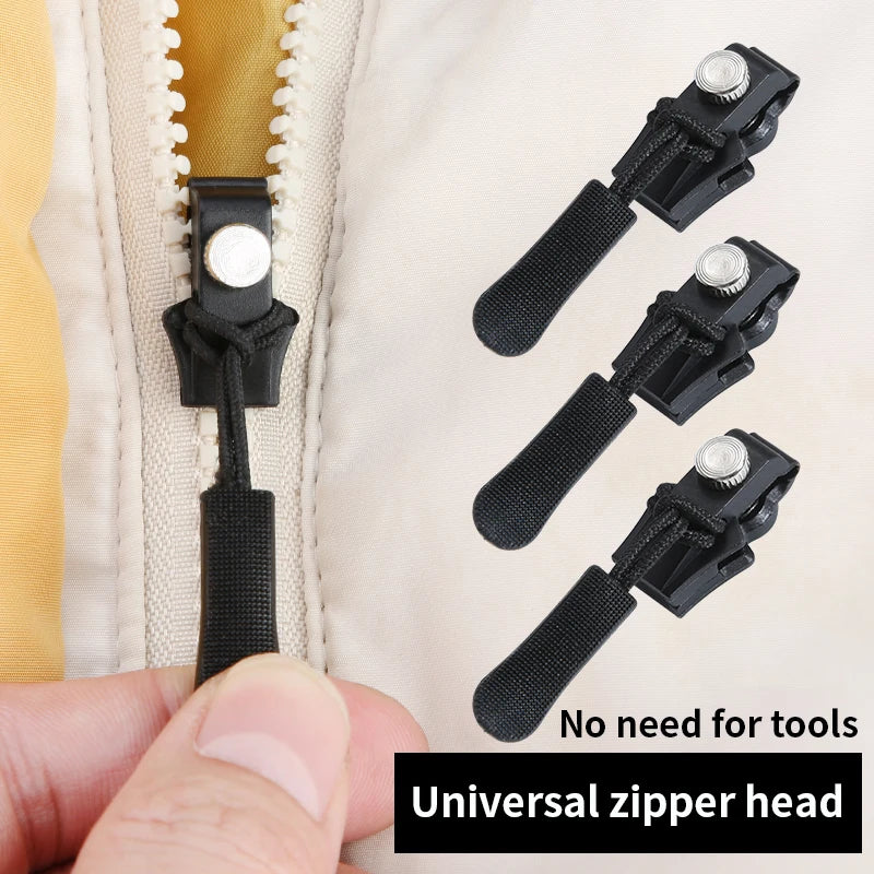 3/6/12Pcs Universal Zipper Repair Kit Quick Instant Detachable Zipper