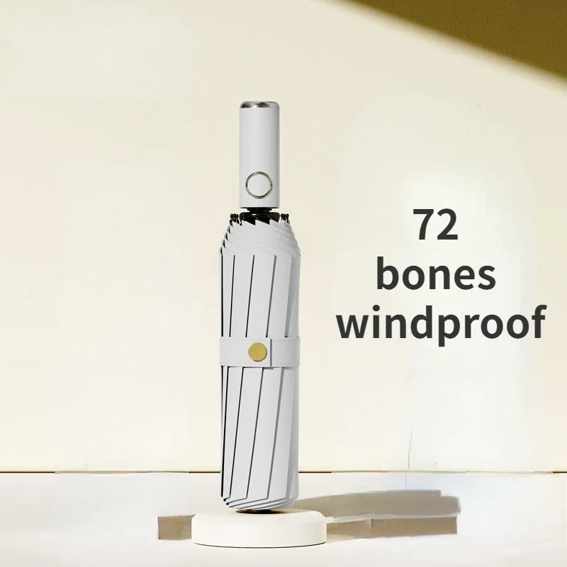 72 Bone Super Strong Windproof Automatic Folding Men Umbrella