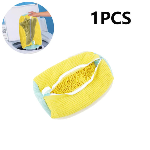 Washing Shoes Bag Padded Net Laundry Shoes Protector Fluffy fibers