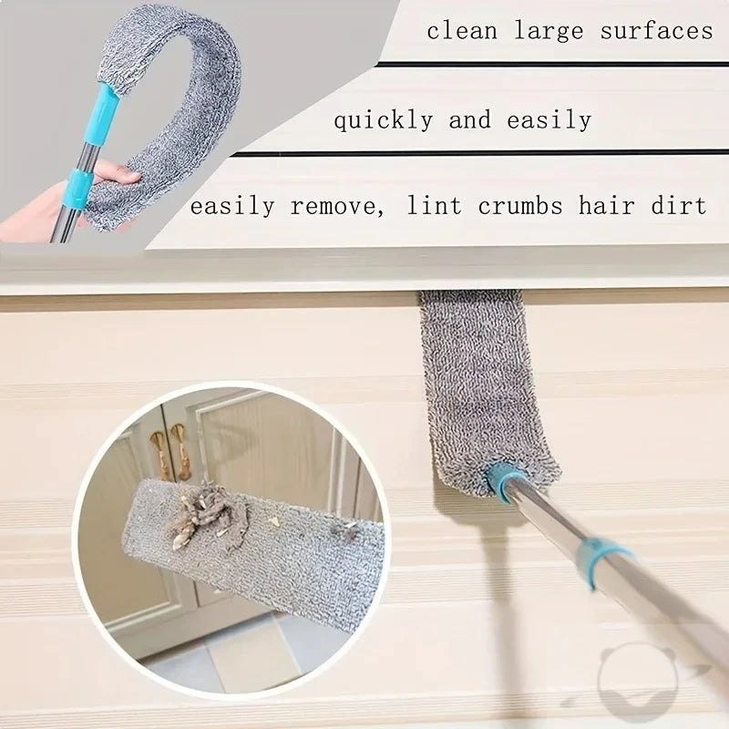 Extendable Long Handle Mop Telescopic Duster with Bendable Head -