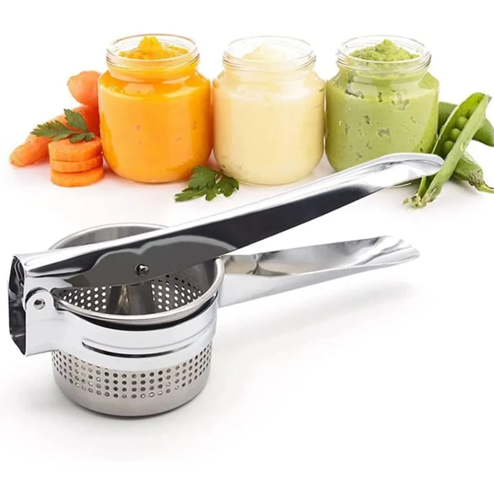 Potato Masher Kitchen Gadget Food Grade Stainless Steel Crusher Fruit