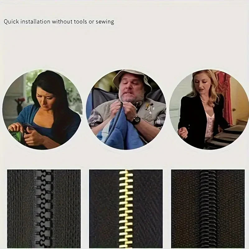 5pcs Zipper Repair Kit - Detachable Zipper Pulls for Bags, Coats,