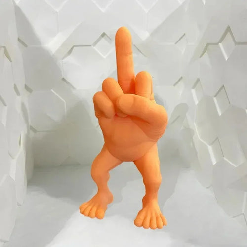 3d Printed Desktop Decorations Middle Finger Figure With Legs Refers