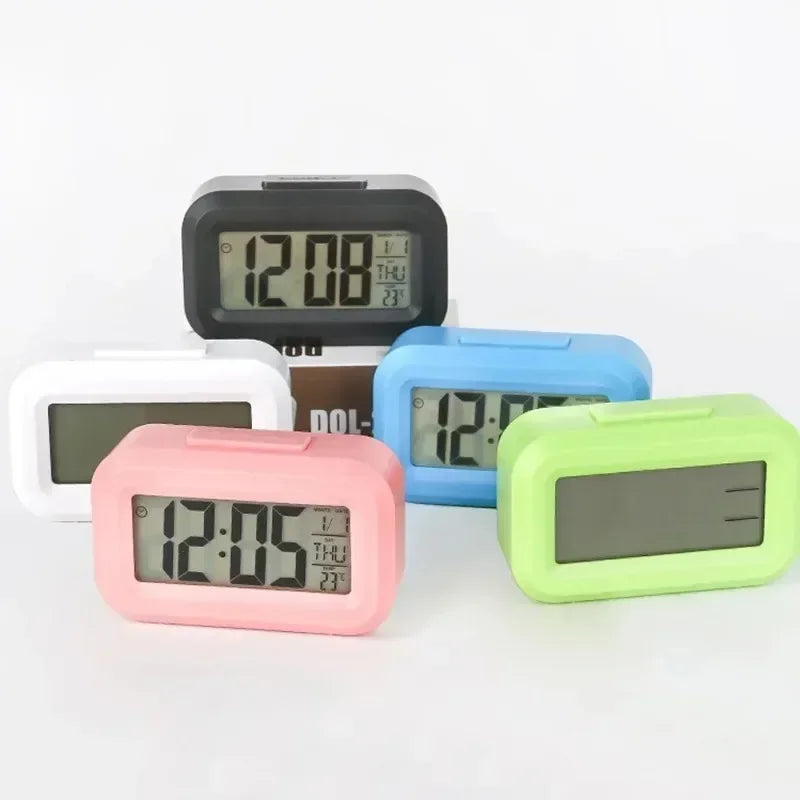 Led Digital Alarm Clock Backlight Data Times Calendar Desktop