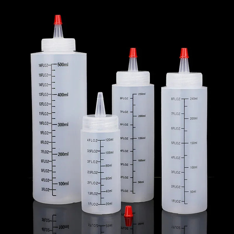 120/250/450ml Plastic Needle-nosed Scale Squeeze Bottle Squeezable