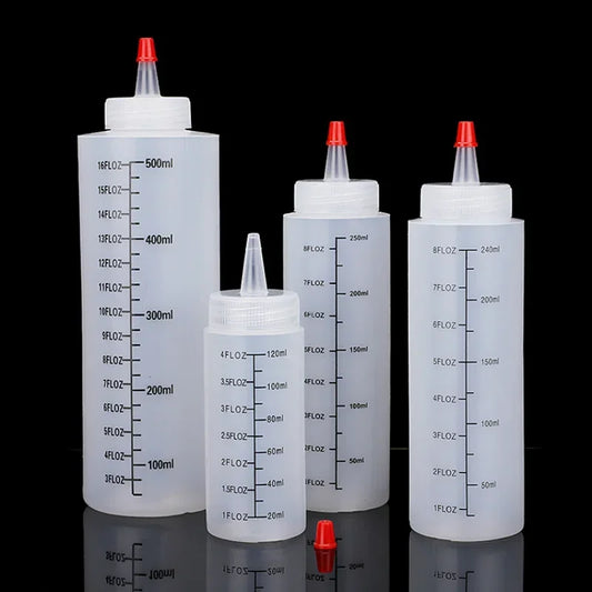 120/250/450ml Plastic Needle-nosed Scale Squeeze Bottle Squeezable