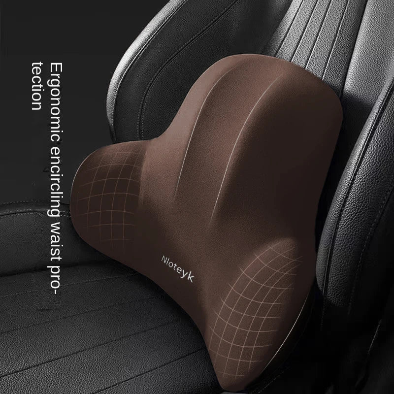 Memory Foam Lumbar Back Cushion for Car Office Gaming Chairs and