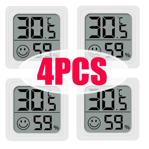 1/3/4/6 PCS Mini LCD Digital Thermometer Hygrometer Indoor Room