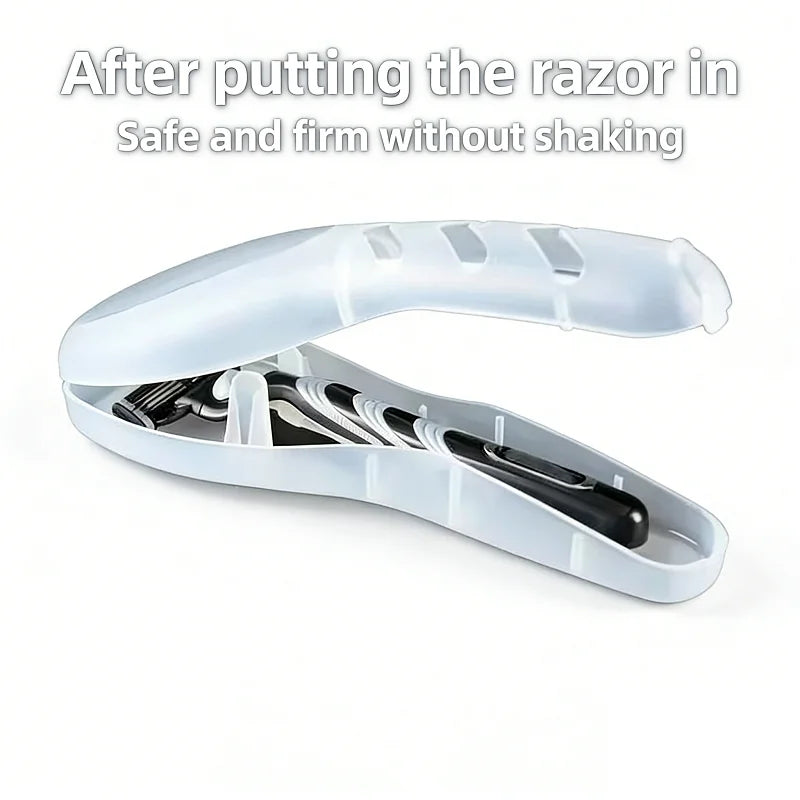 1 PCS Transparent Razor Storage Case Portable Dustproof Lightweight