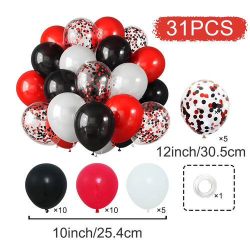 31/36/37/51/101Pcs Metallic Balloons Pearl White Latex Balloon Gold