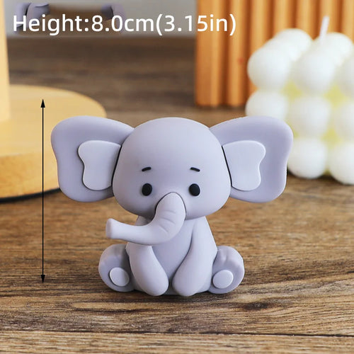 Baby Elephant Cake Topper for Baby Shower Elephant Cake Decoration