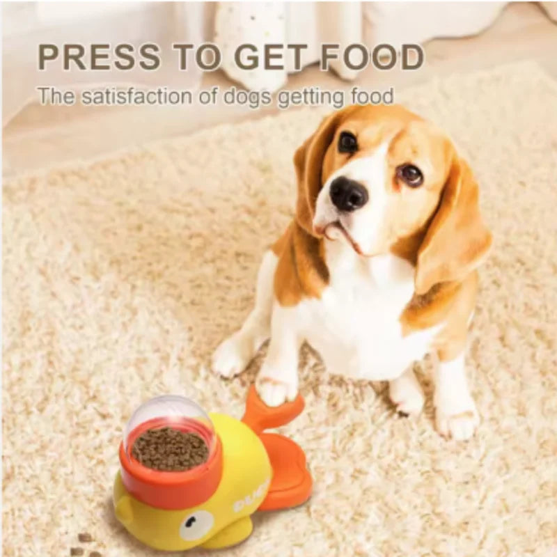 Durable Interactive Dog Automatic Feeder Cute Food Dispenser Training